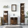 4 Piece Bathroom Furniture Set - Smoked Oak | HipoMarket