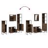 4 Piece Bathroom Furniture Set - Smoked Oak | HipoMarket