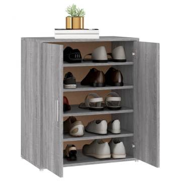 Shoe Cabinet Grey Sonoma - Elegant Storage Solution | HipoMarket