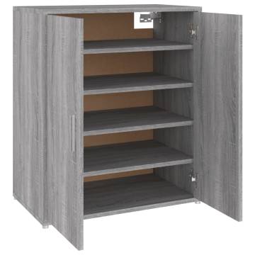 Shoe Cabinet Grey Sonoma - Elegant Storage Solution | HipoMarket