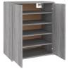 Shoe Cabinet Grey Sonoma - Elegant Storage Solution | HipoMarket