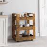 Kitchen Trolley Smoked Oak 60x45x80 cm Engineered Wood Colour smoked oak 