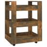 Kitchen Trolley Smoked Oak - 60x45x80 cm for Easy Storage