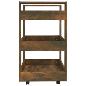 Kitchen Trolley Smoked Oak - 60x45x80 cm for Easy Storage