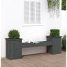 Planter Bench Grey Pine - 2-in-1 Seating & Planters