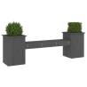 Planter Bench Grey Pine - 2-in-1 Seating & Planters