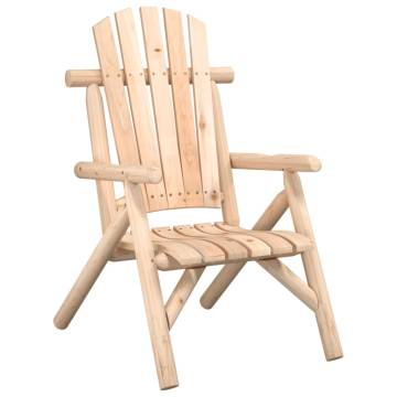 Solid Wood Spruce Garden Chair - Perfect for Outdoor Leisure