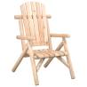 Solid Wood Spruce Garden Chair - Perfect for Outdoor Leisure