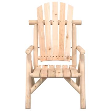 Solid Wood Spruce Garden Chair - Perfect for Outdoor Leisure