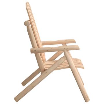 Solid Wood Spruce Garden Chair - Perfect for Outdoor Leisure