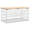 Gabion Design Garden Bench - Solid Pine 83x44x42 cm