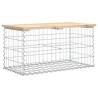 Gabion Design Garden Bench - Solid Pine 83x44x42 cm