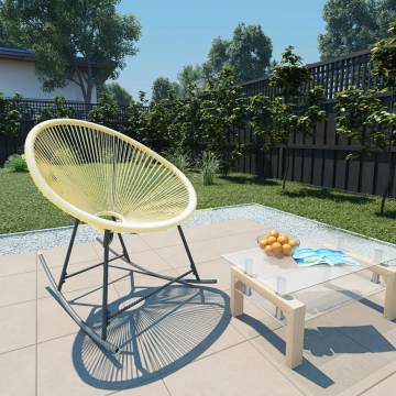 Stylish Outdoor Acapulco Chair - Poly Rattan Beige