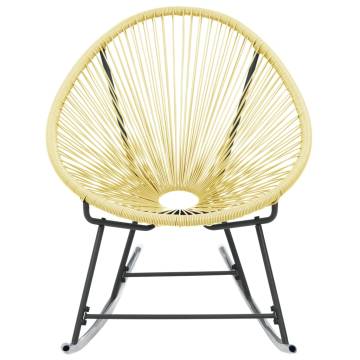 Stylish Outdoor Acapulco Chair - Poly Rattan Beige