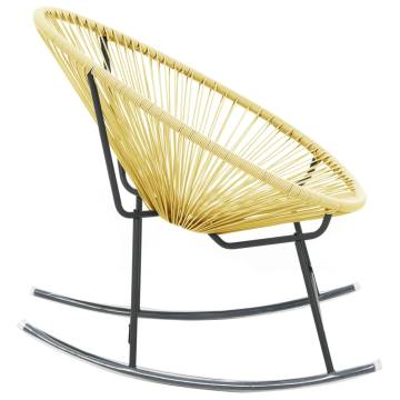 Stylish Outdoor Acapulco Chair - Poly Rattan Beige