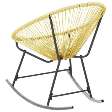 Stylish Outdoor Acapulco Chair - Poly Rattan Beige