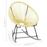 Stylish Outdoor Acapulco Chair - Poly Rattan Beige