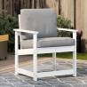 Garden Chair White 62x55x77 cm Solid Wood Pine Colour white pine Quantity in Package 1 