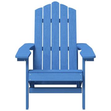 Garden Adirondack Chair HDPE Aqua Blue - Durable & Comfortable