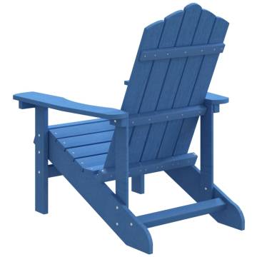 Garden Adirondack Chair HDPE Aqua Blue - Durable & Comfortable