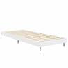 Bed Frame White 75x190 cm | Small Single Engineered Wood