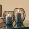 HI 2 Pieces Candle Holder Set Black - Stylish Home Decor