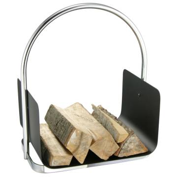 HI Firewood Holder Silver - 40.5x30x47 cm | HipoMarket