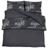 Duvet Cover Set Black 140x200 cm Cotton | Hipomarket UK