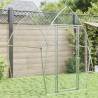 Chicken Cage Silver 200x105x182 cm Galvanised Steel Size 200 x 105 x 182 cm 