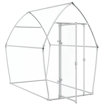 Spacious Galvanised Steel Chicken Cage - 200x105x182 cm