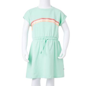 Kids' Dress with Drawstring - Bright Green 128 | HipoMarket