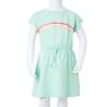 Kids' Dress with Drawstring - Bright Green 128 | HipoMarket