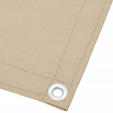 Balcony Screen Beige 90x800 cm | 100% Polyester Oxford