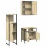 3 Piece Bathroom Cabinet Set in Sonoma Oak - Stylish & Practical