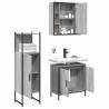 3 Piece Bathroom Cabinet Set - Grey Sonoma Wood | HipoMarket