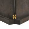 Dark Brown Solid Wood Bathroom Countertop - 120x30 cm