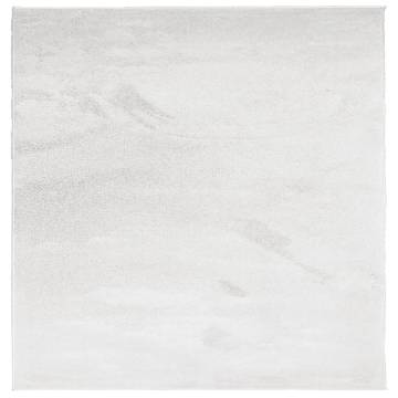 Rug OVIEDO Short Pile Grey 240x240 cm - Soft & Stylish