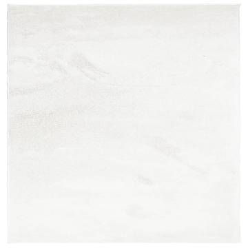 Rug OVIEDO Short Pile Cream 200x200 cm - Comfort & Style