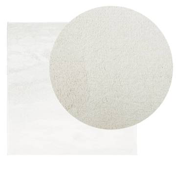 Rug OVIEDO Short Pile Cream 200x200 cm - Comfort & Style