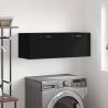 Black Wall Cabinet 100x36.5x35 cm - Stylish Storage Solution