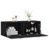 Black Wall Cabinet 100x36.5x35 cm - Stylish Storage Solution