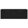 Black Wall Cabinet 100x36.5x35 cm - Stylish Storage Solution