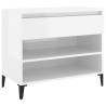 High Gloss White Shoe Cabinet - 70x36x60 cm | Hipomarket