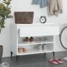 High Gloss White Shoe Cabinet - 70x36x60 cm | Hipomarket