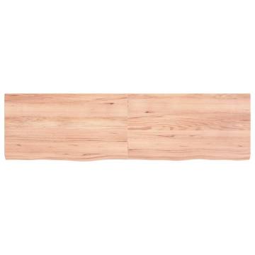 Light Brown Solid Oak Table Top - 180x50 cm | Hipomarket