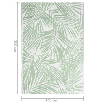 Trendy Outdoor Rug Green 140x200 cm PP | Hipomarket