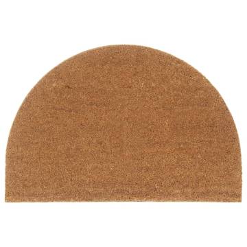 Natural Half Round Coir Door Mat 60x90 cm - Durable & Stylish