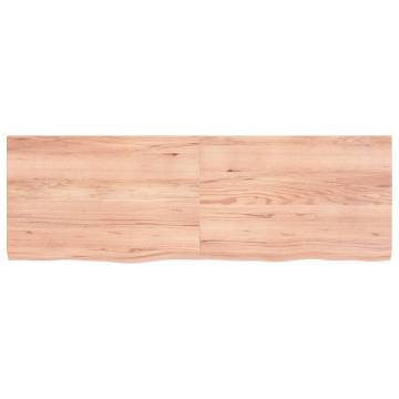 Light Brown Solid Oak Table Top - 120x40 cm | Hipomarket