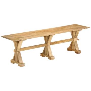 Bench 160x35x45 cm Solid Wood Mango - Durable & Stylish