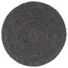 Handmade Dark Grey Jute Placemats - Set of 6 | Hipo Market